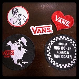 Full set vans iron on patches